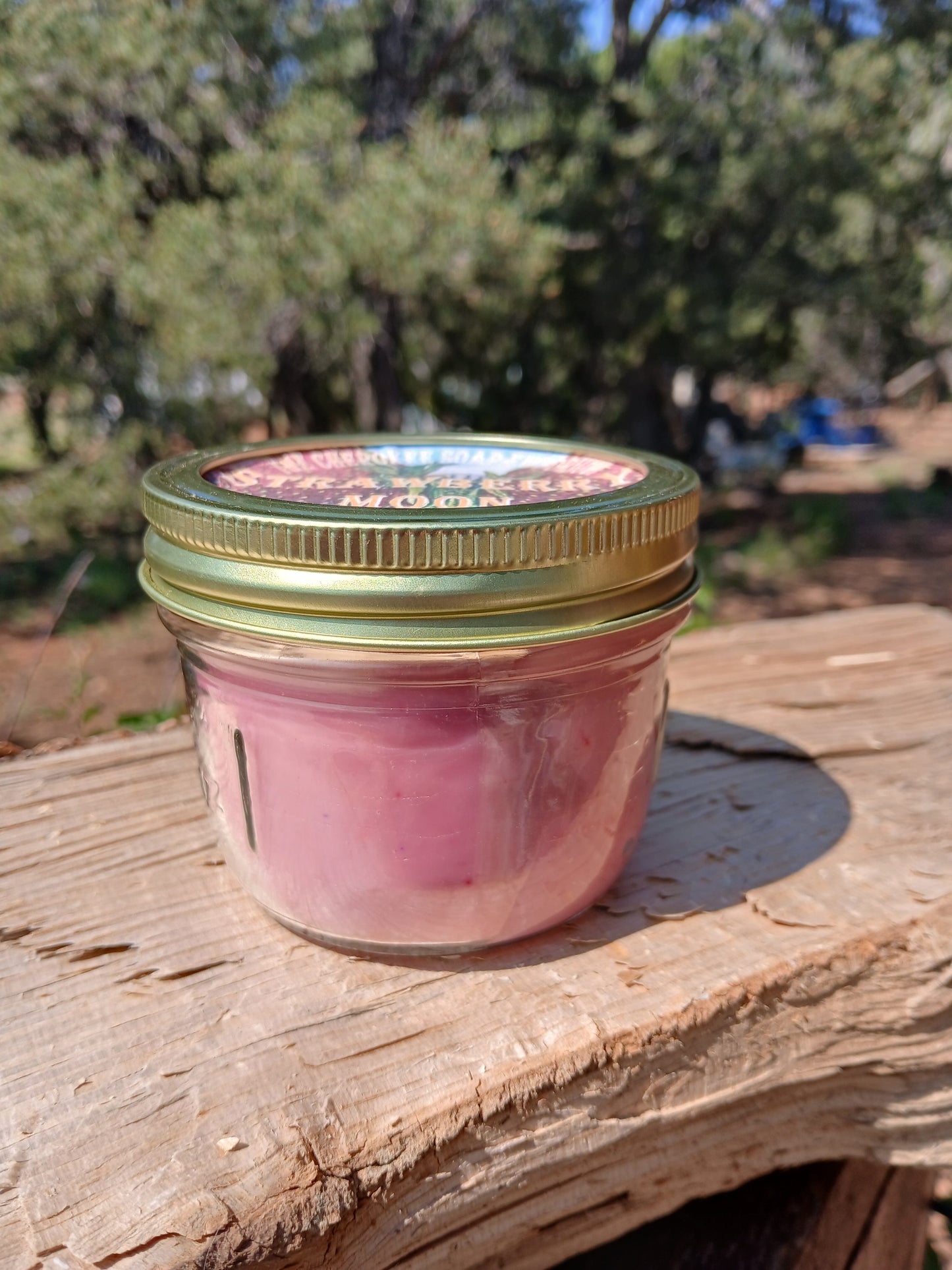 Strawberry Moon Half Pint Candle