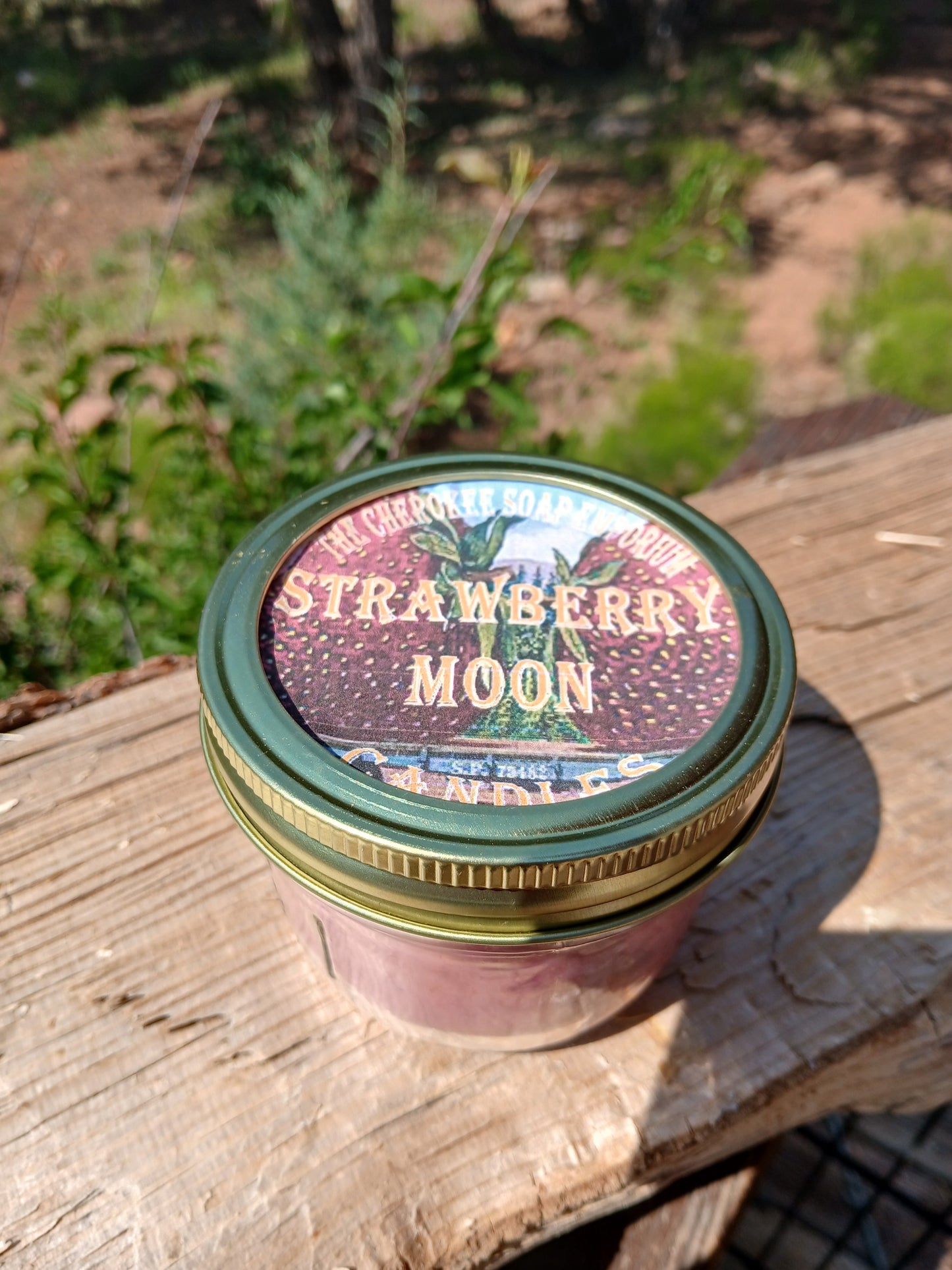 Strawberry Moon Half Pint Candle